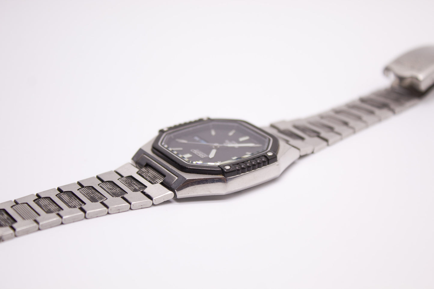 1984 Seiko SQ 100 Sports Matte Black Dial Men's Wrist Watch