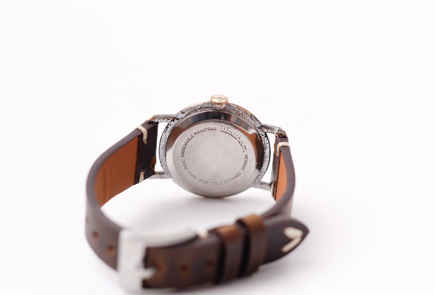 1960s Waltham Hallmark Mechanical Tropical Dial Men's Wrist-Watch