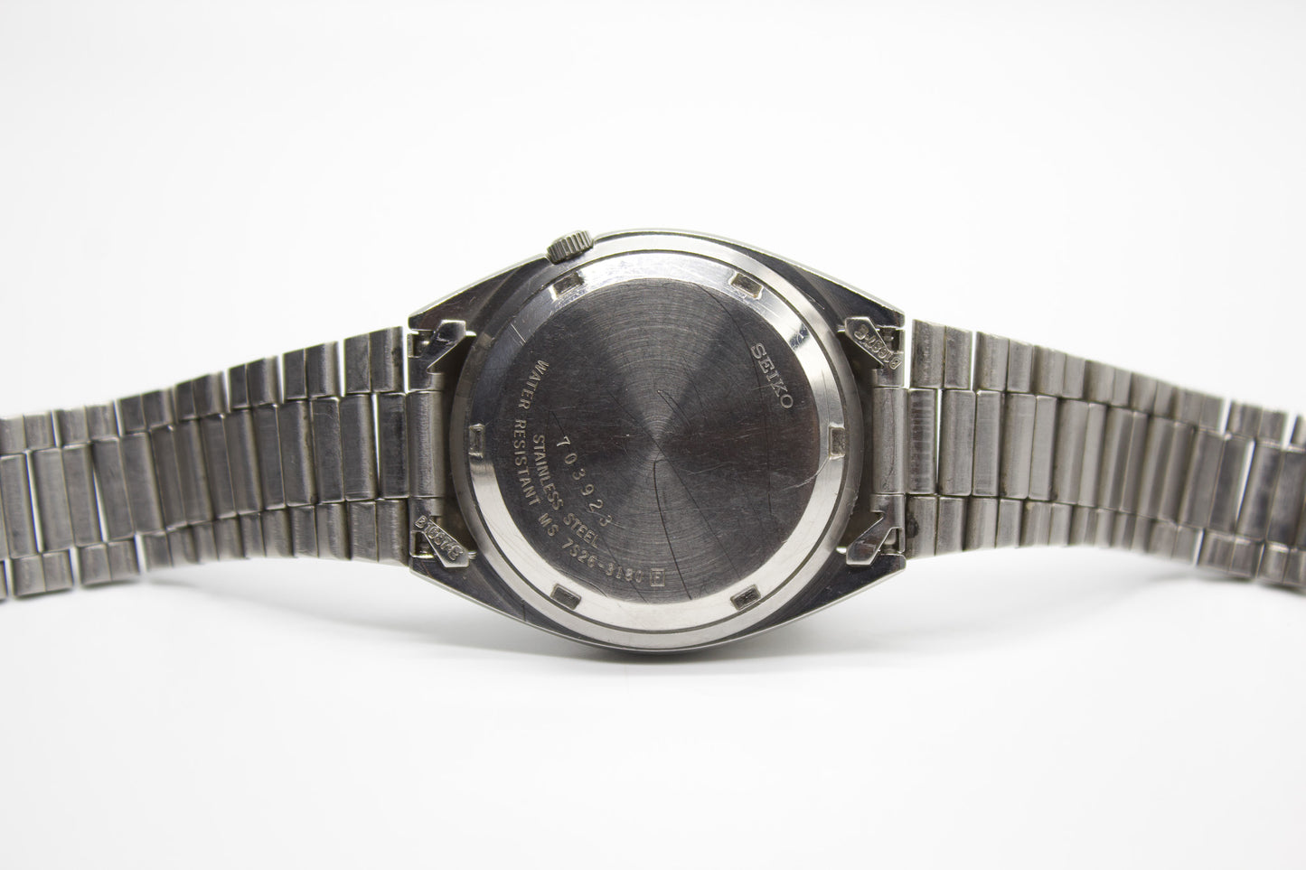 1997 Seiko 5 Stark White Dial Men's Wrist-Watch