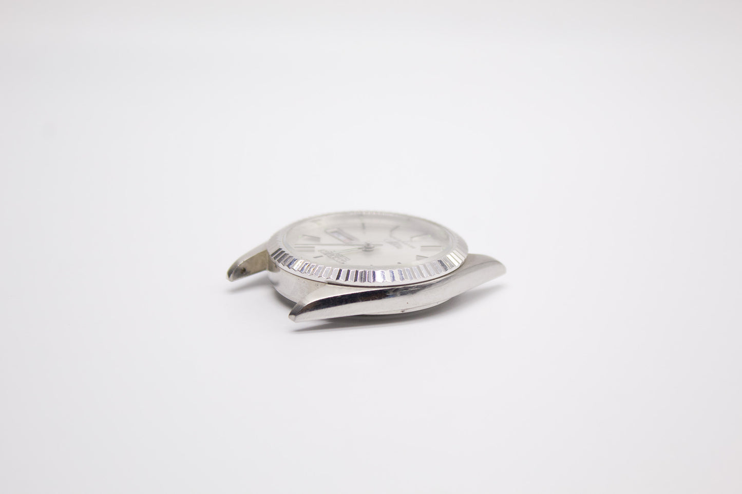 1991 Citizen Seven Star 'Baby Day-Date' Silver Sunburst Dial Men's Wrist-Watch