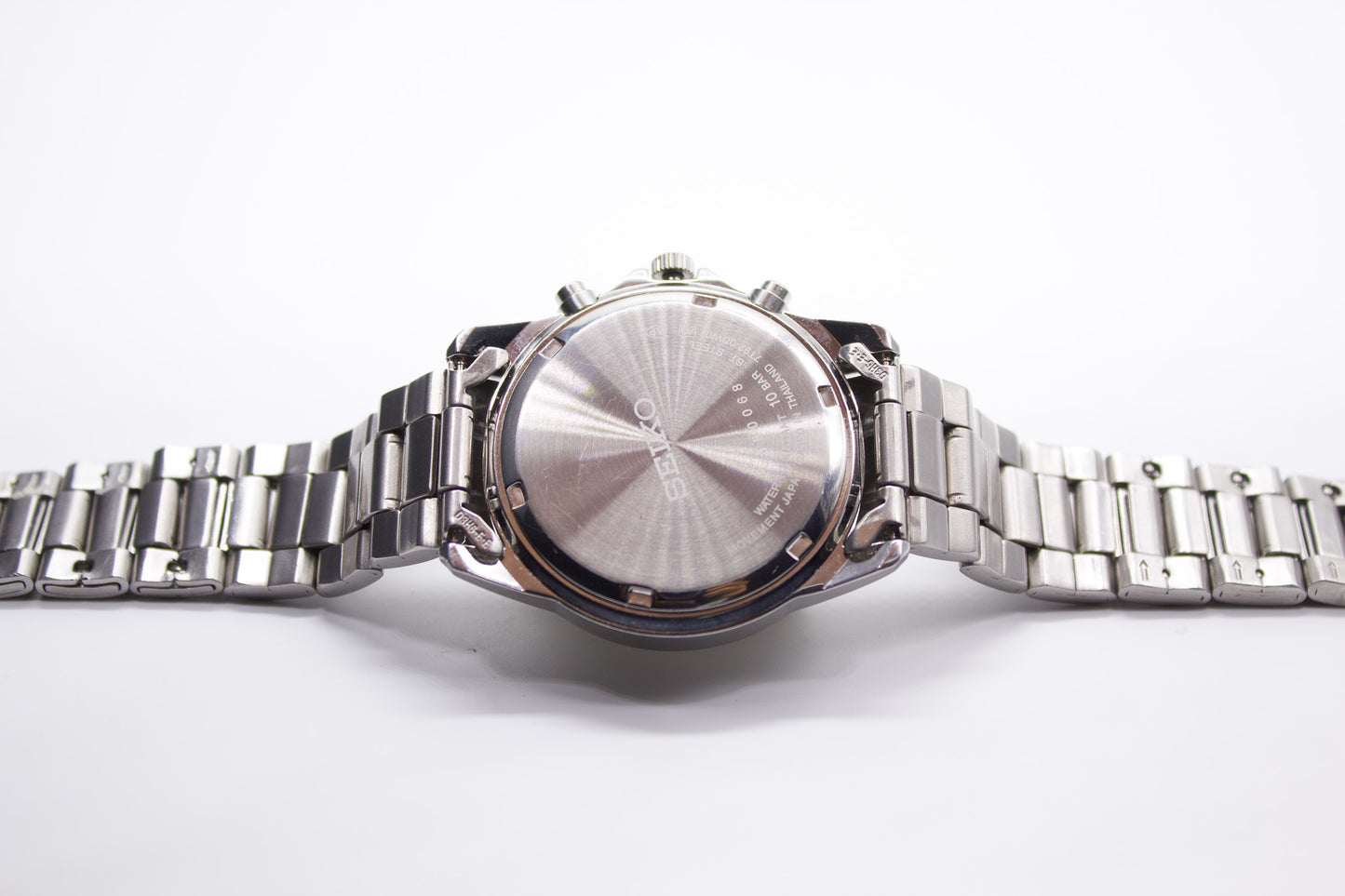 2000s Seiko 100 Meter Water-Resistant Chronograph Men's Wrist-Watch