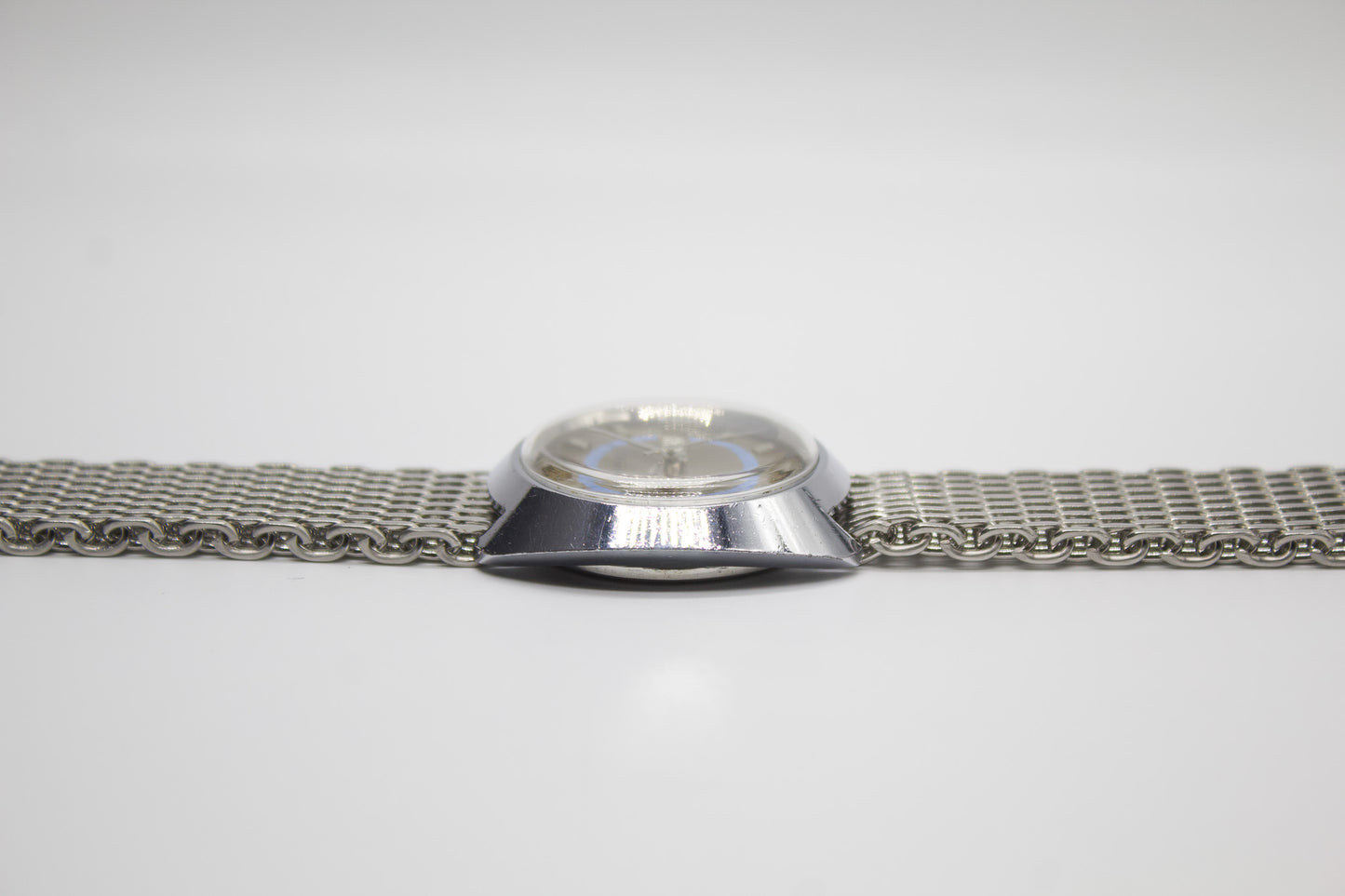 1970s Benrus Mechanical Light Golden Sunburst Dial Men's Wrist-Watch