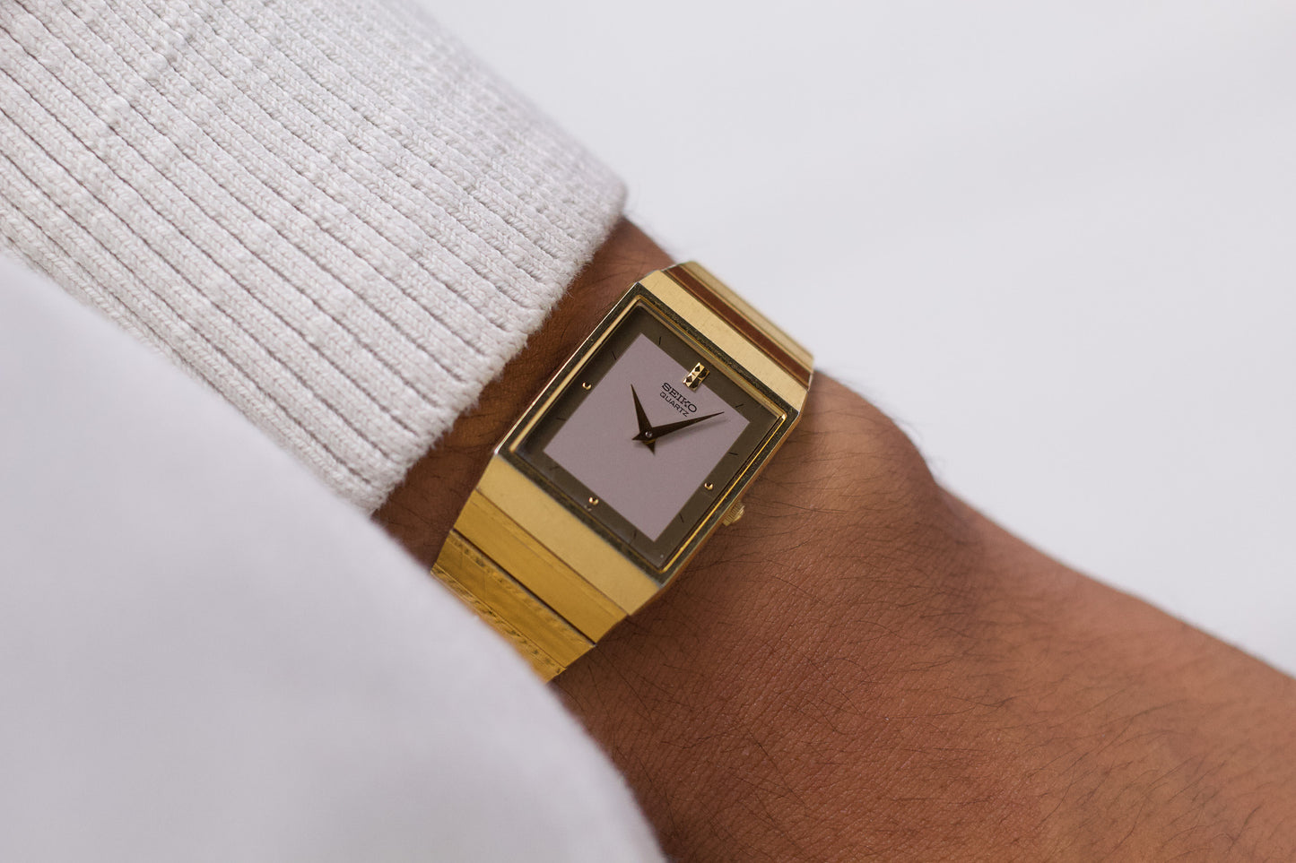 1987 Seiko Quartz 'Baby Galaxy Tank' Men' Wrist-Watch