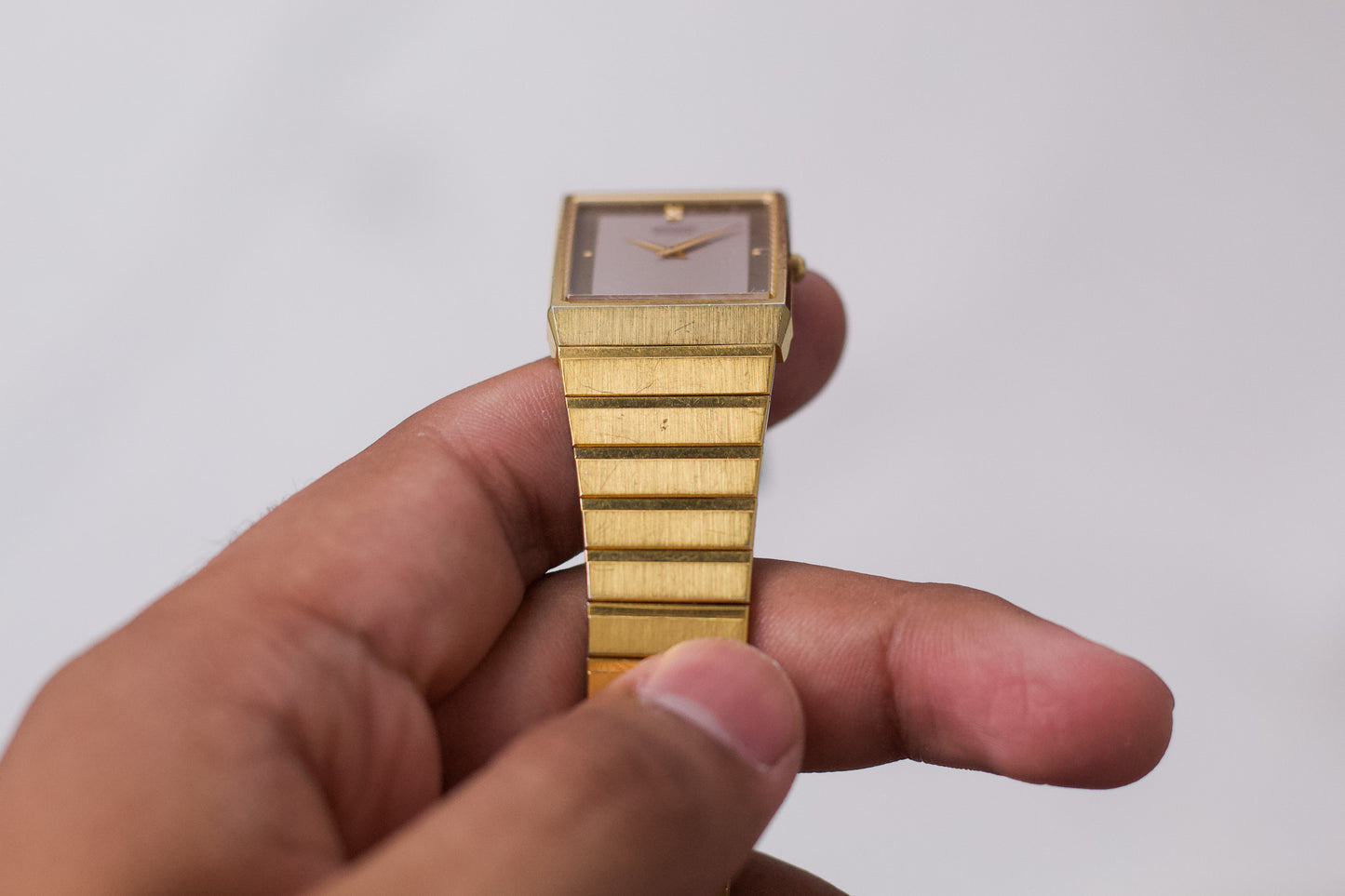 1987 Seiko Quartz 'Baby Galaxy Tank' Men' Wrist-Watch