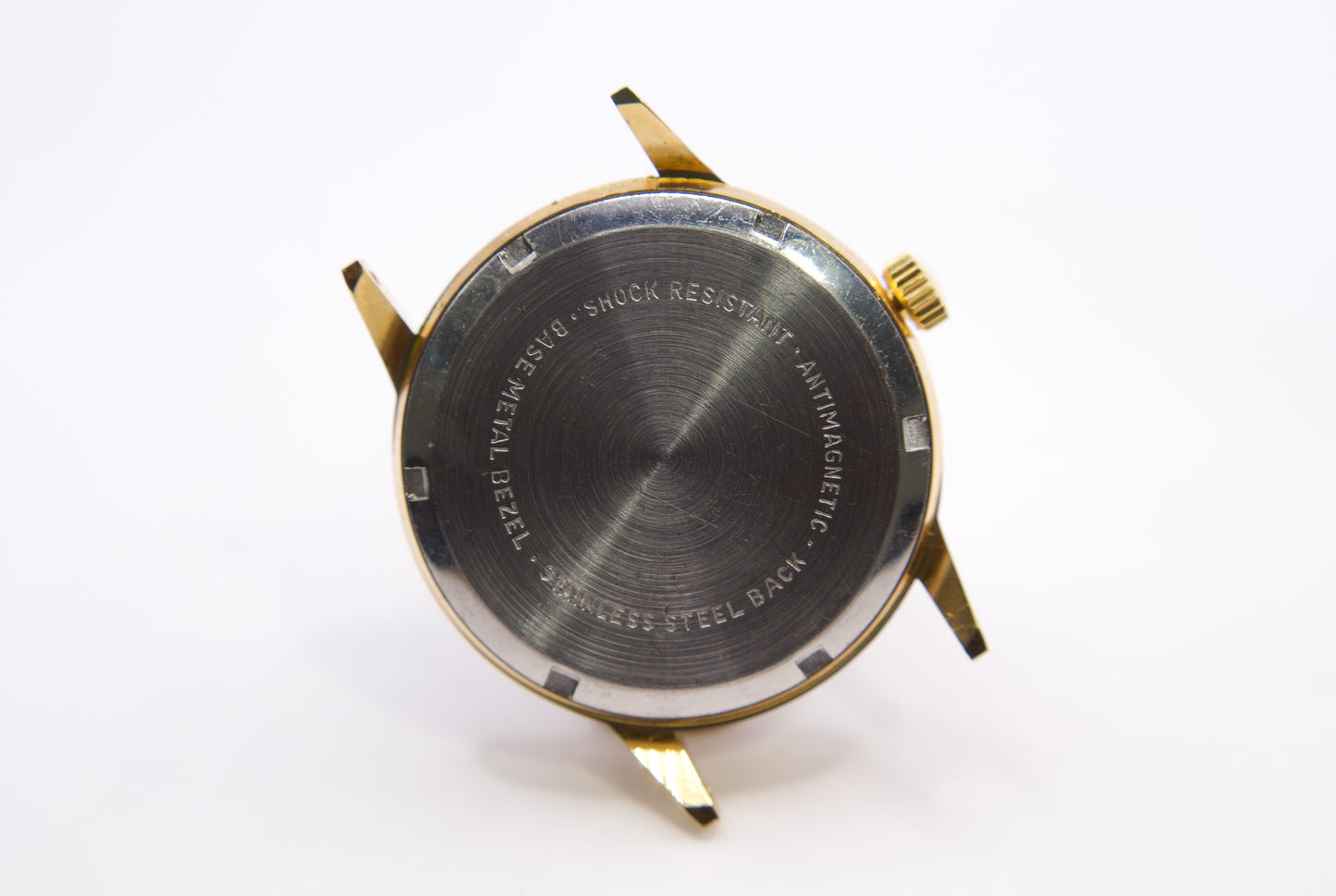 NOS 1960s Westclox Mechanical Champagne Gold Dial Men's Wrist-Watch