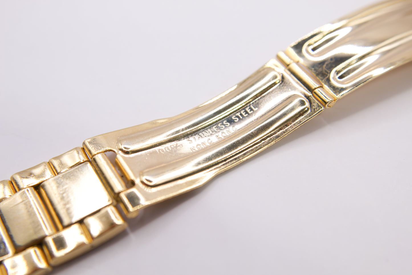 NOS 1960s Westclox Mechanical Champagne Gold Dial Men's Wrist-Watch