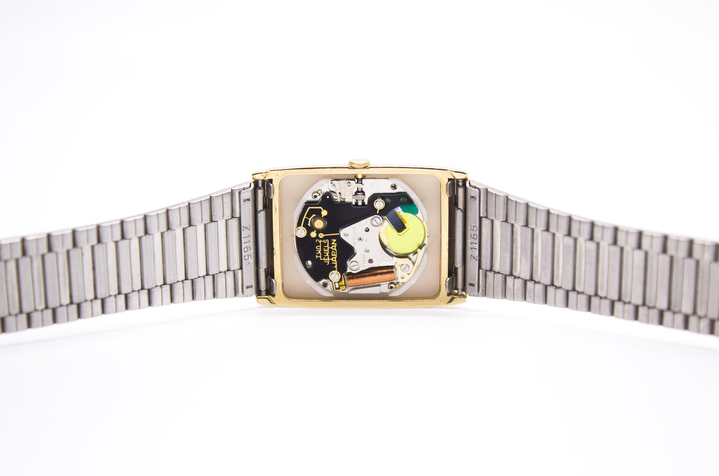 1984 Seiko Quartz 'Tank' Gold Toned Men's Wrist-Watch