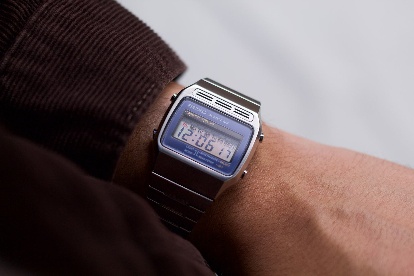 1978 Seiko LC Quartz 'Blue Face' Alarm Men's Wrist-Watch