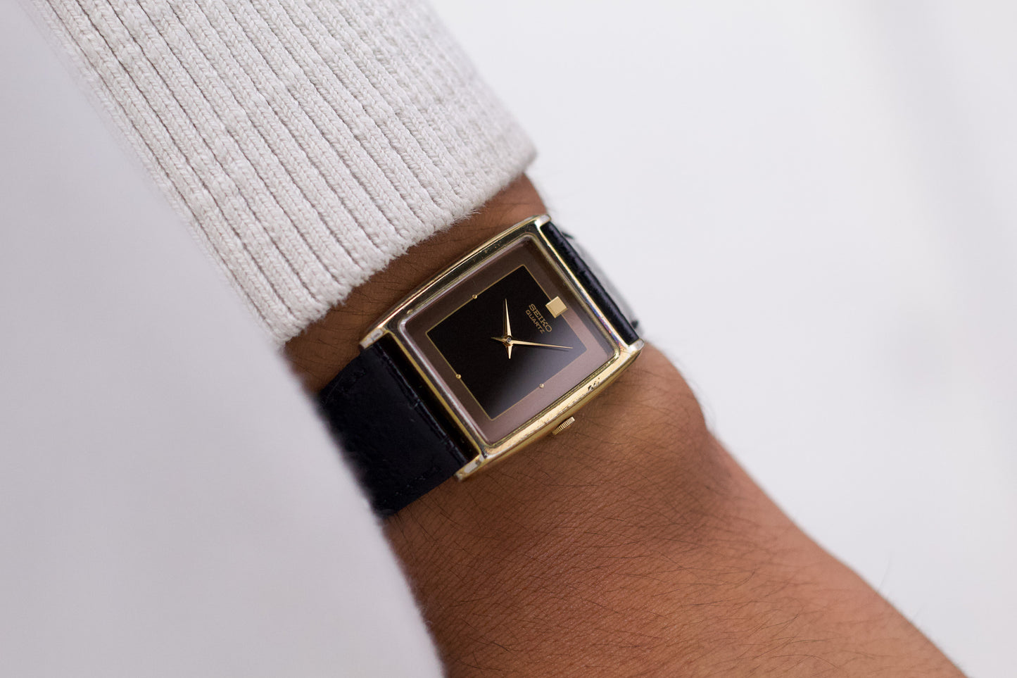 1983 Seiko 'Tank' Two Tone Dial Men's Wrist-Watch