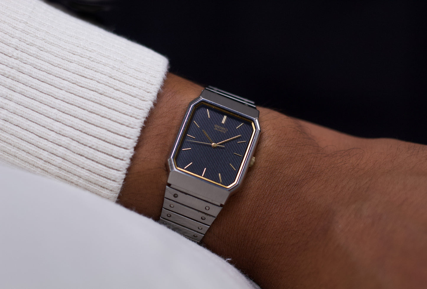 1986 Seiko 'Baby Cartier Santos Tank' Men's Wrist-Watch