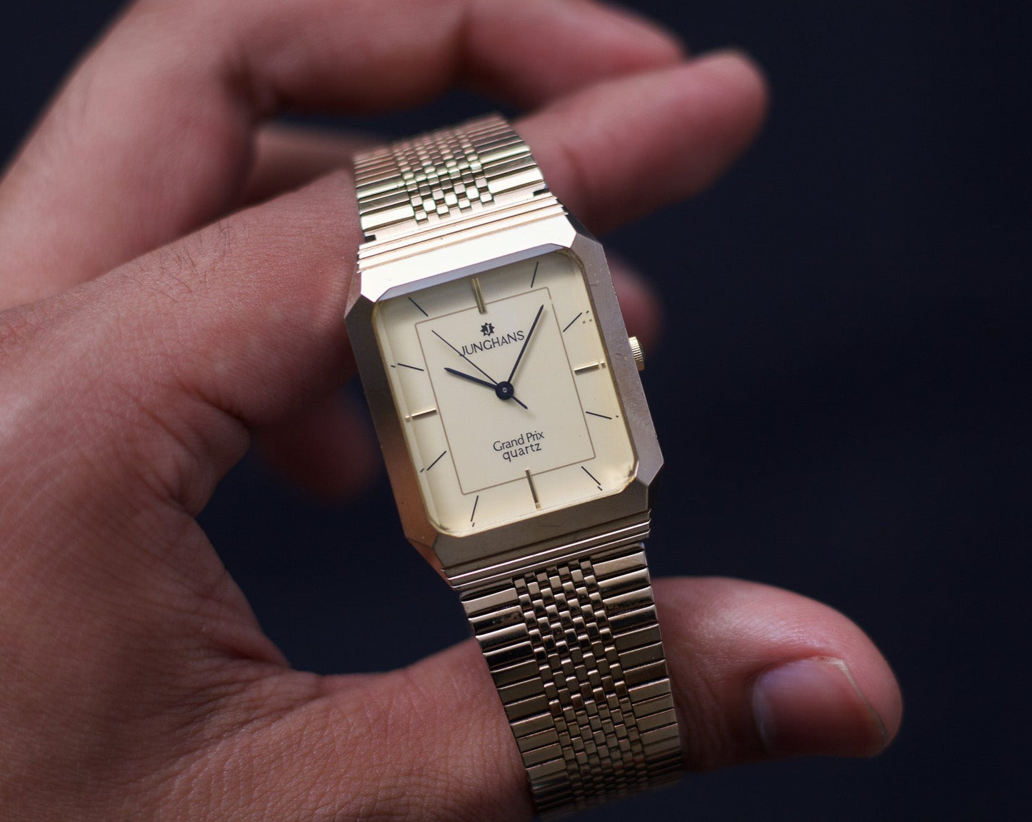 1990s Junghans Grand Prix Quartz Men's Wrist-Watch