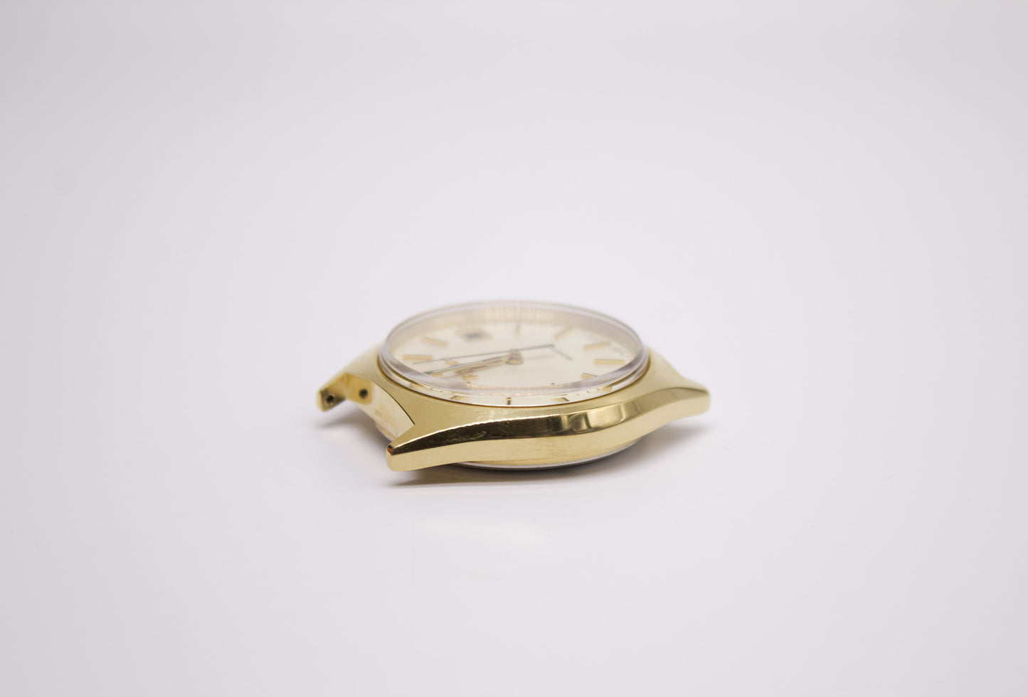 1980 Pulsar Quartz Light Champagne Sunburst Dial Men's Wrist-Watch