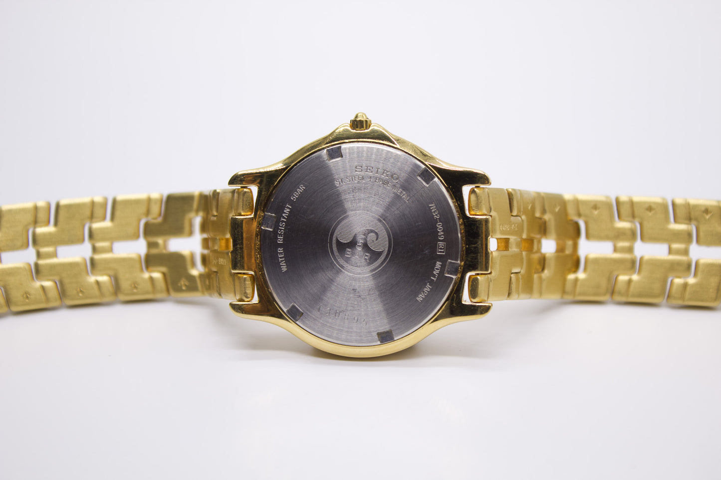 2001 Seiko Quartz Pale Golden Dial Men's Wrist-Watch