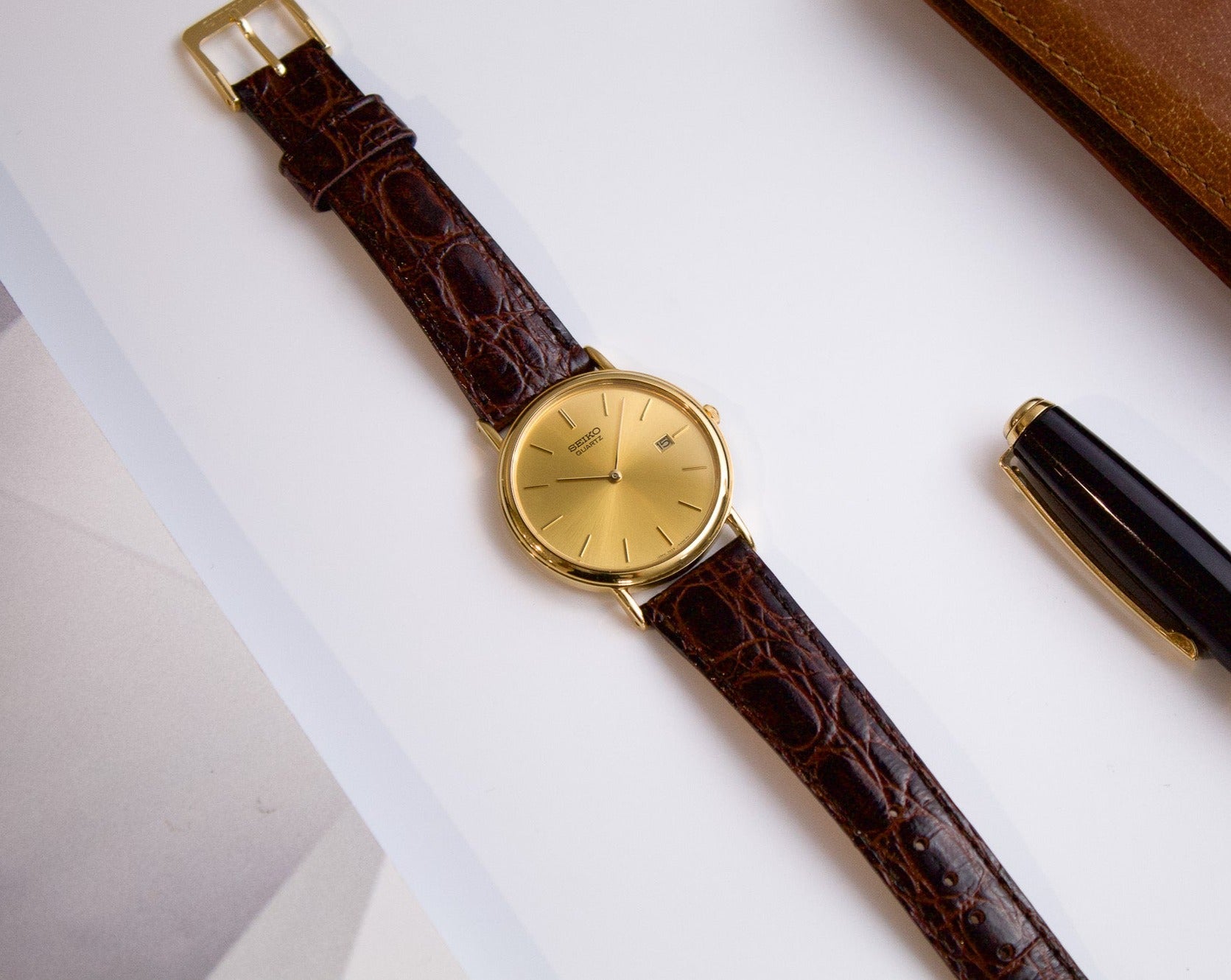 1991 Seiko Quartz Gold Toned Men's Dress Watch – Mecalco