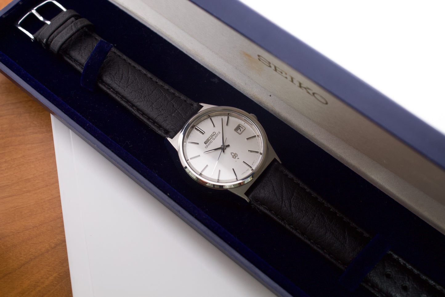 1975 Grand Quartz Seiko 'Baby Grand Seiko' Brilliant Silver-Sunburst