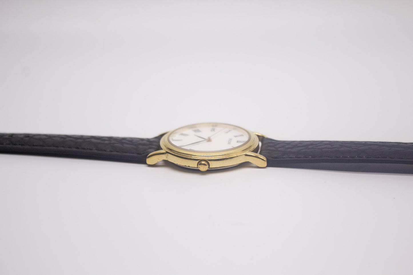 2002 Pulsar Quartz Cream White Roman Numeral Dial Men's Wrist-Watch