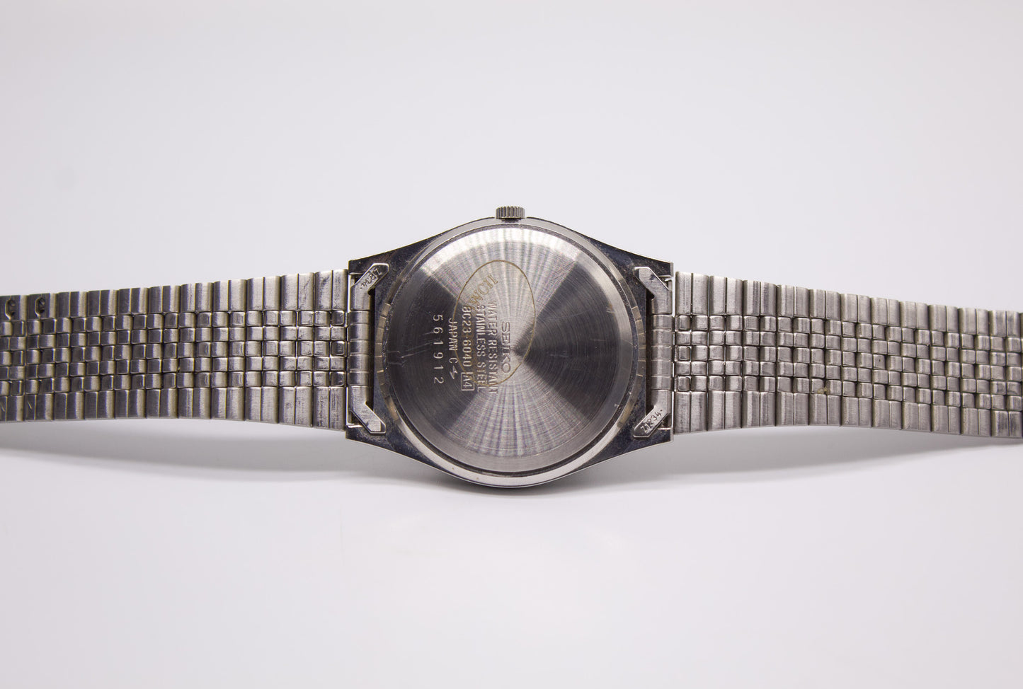 1985 Seiko SQ Matte Black Dial Men's Wrist-Watch