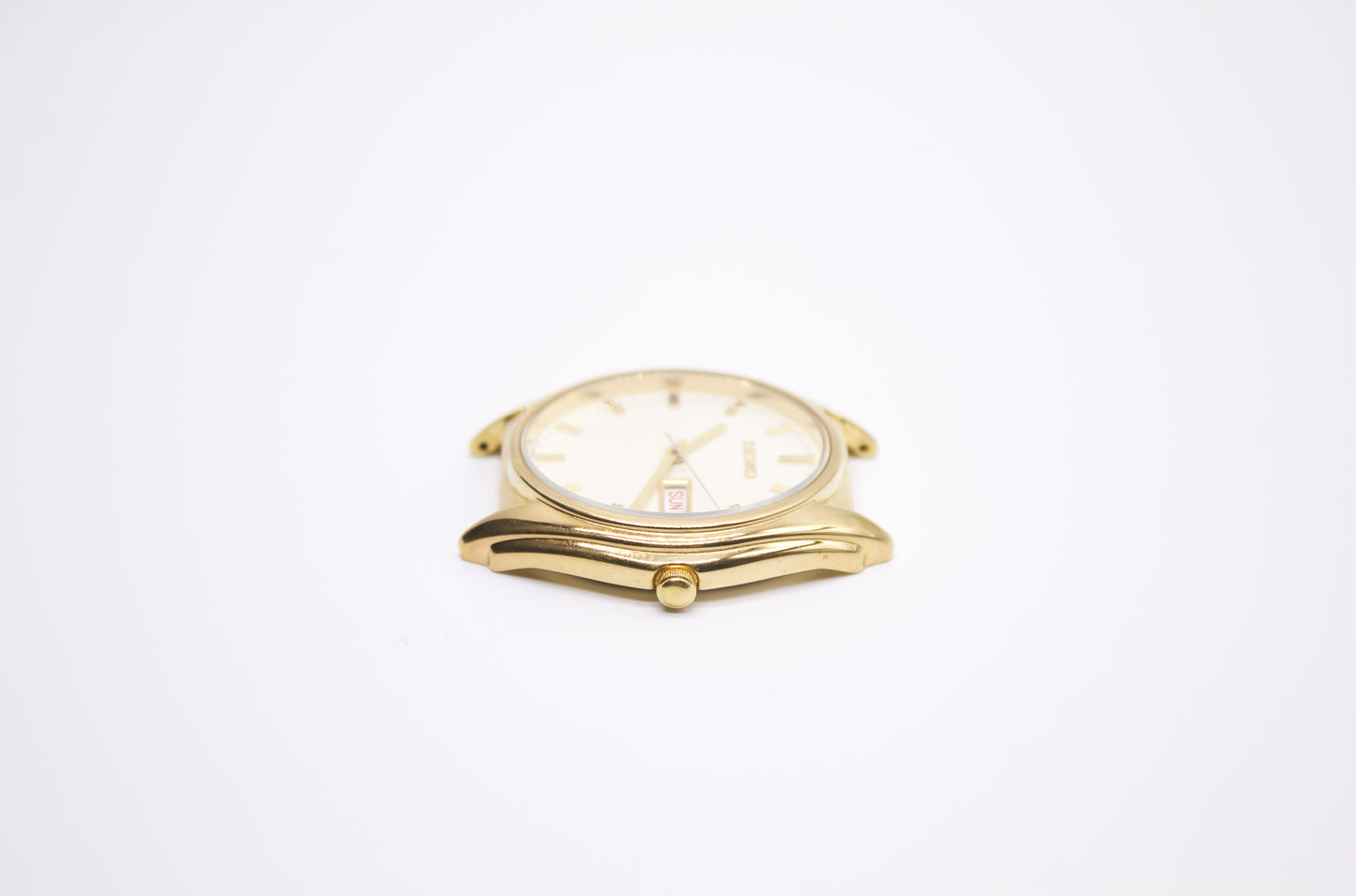 1999 Seiko Quartz Pale Gold Dial Men's Wrist-Watch