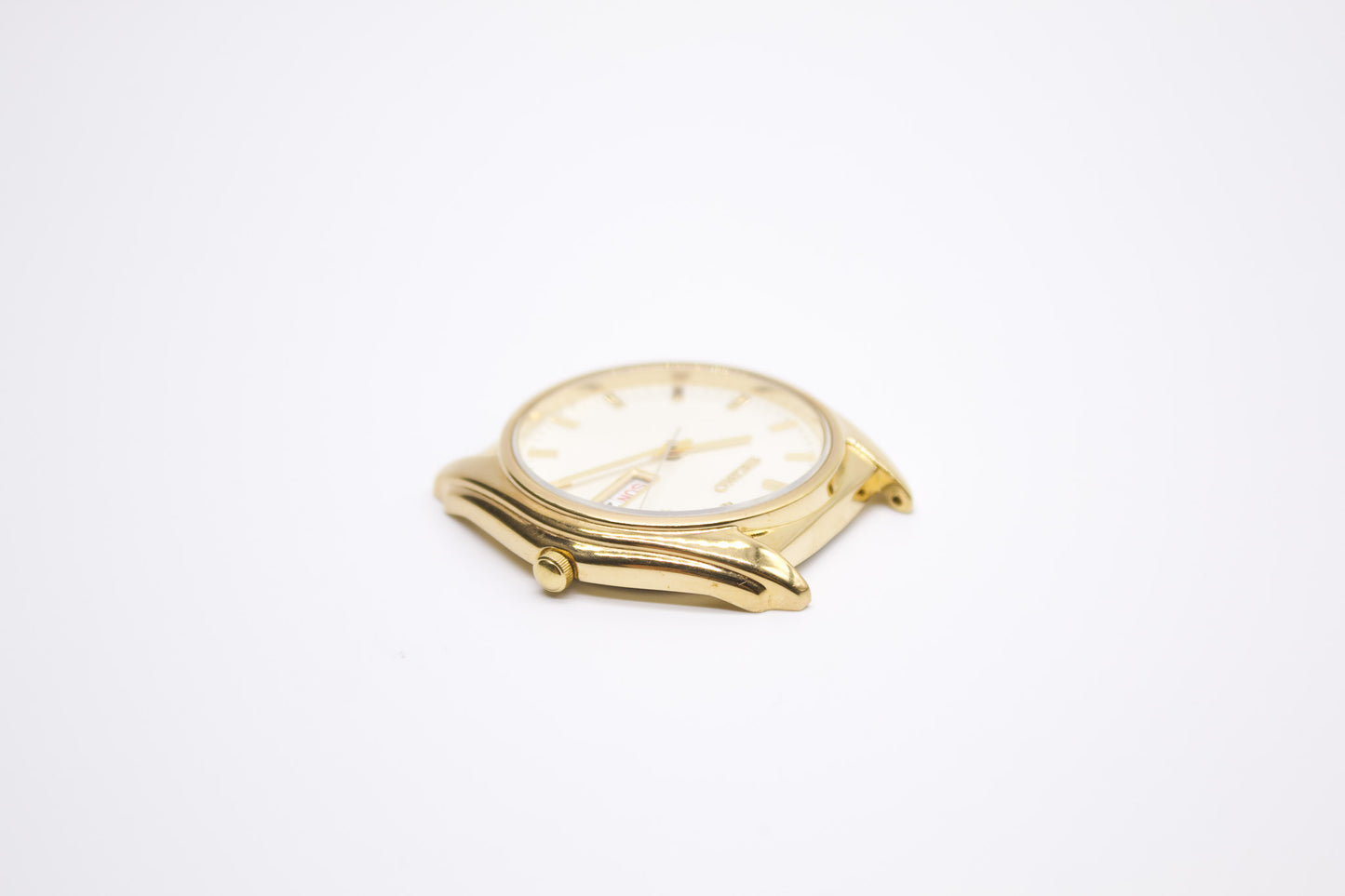 1999 Seiko Quartz Pale Gold Dial Men's Wrist-Watch
