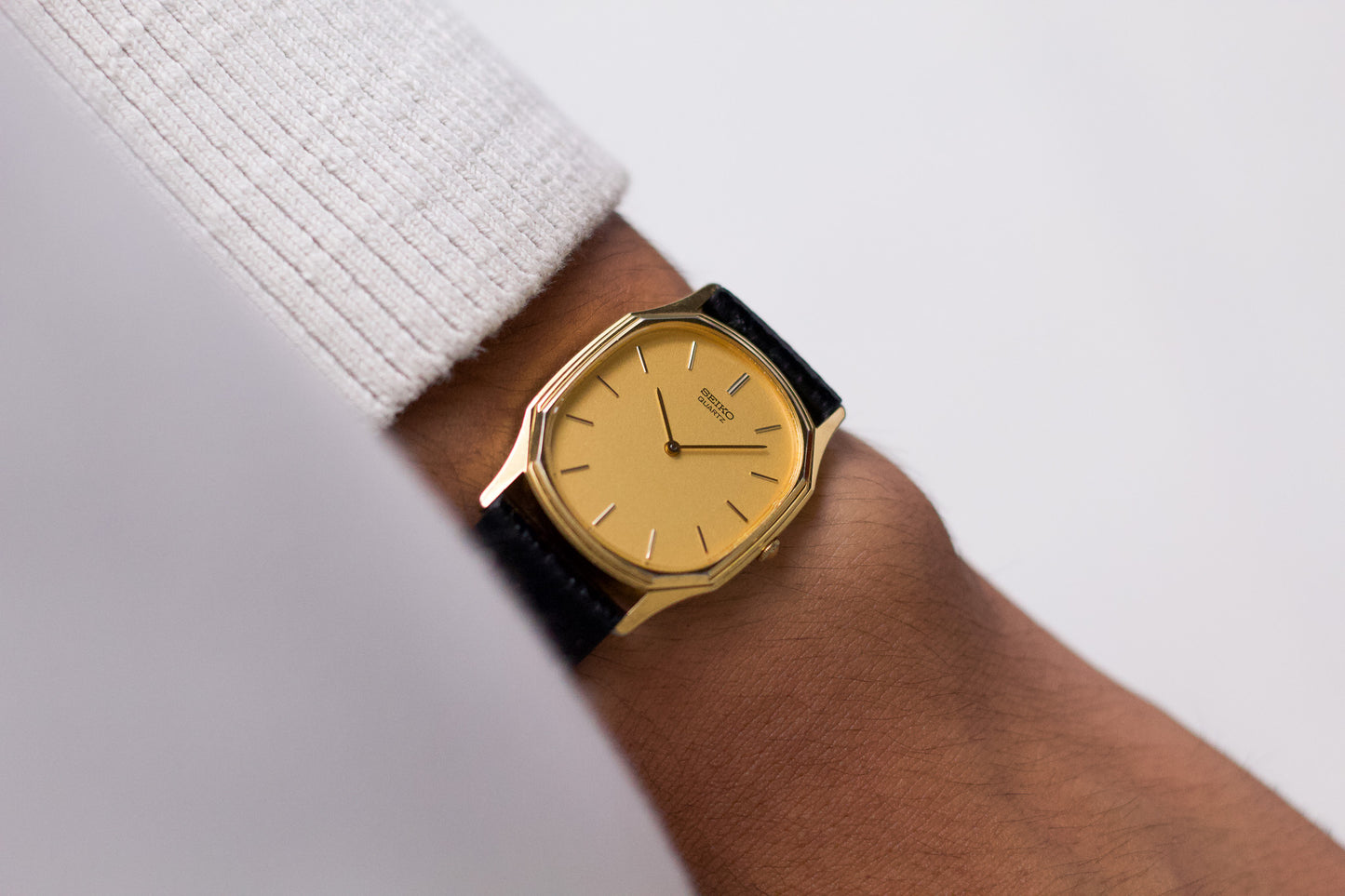 1983 Seiko 'Baby Ellipse' Gold toned Men's Wrist-Watch