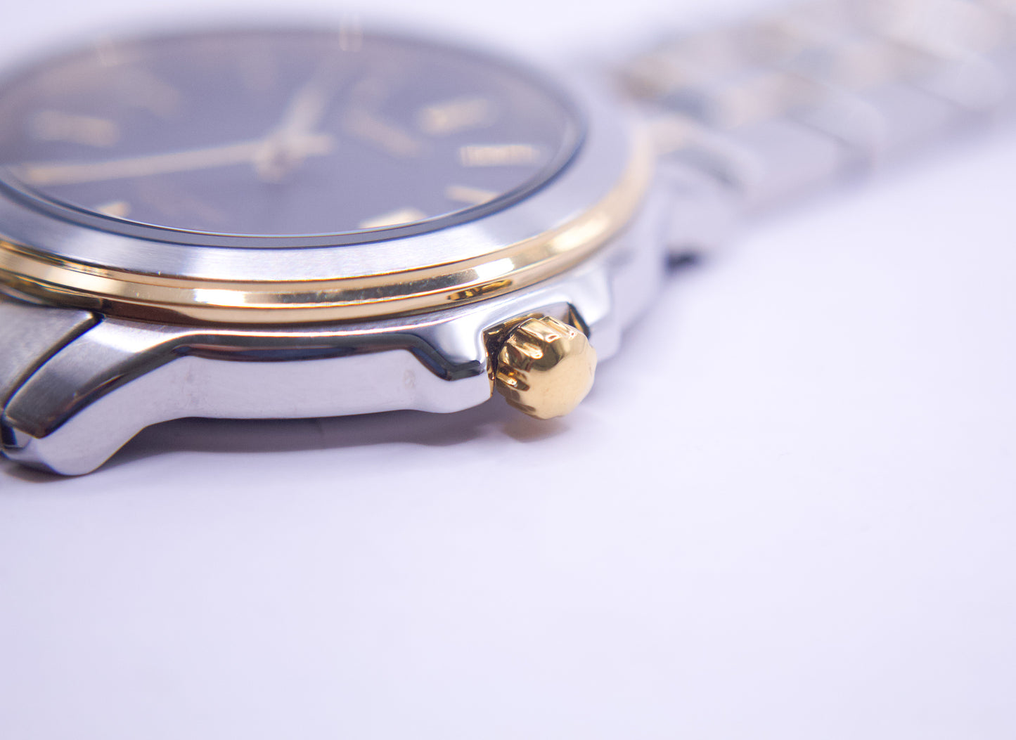 1990 Seiko Two Tone Quartz REF#:V742-8119 Men's Wrist-Watch