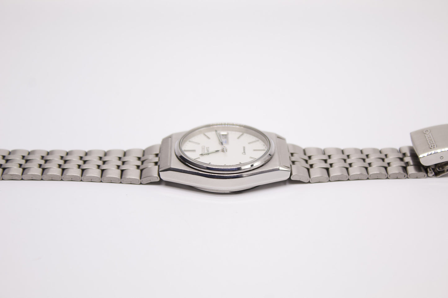 1986 Seiko Chronos Bright Silver Dial Men's Wrist-Watch