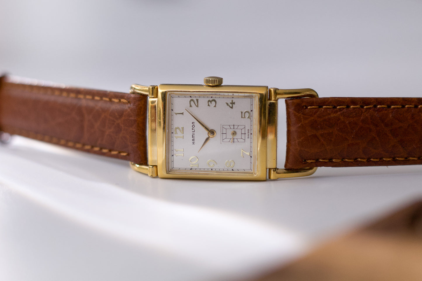 1990s Hamilton Quartz Registered Edition Art Deco Reissue