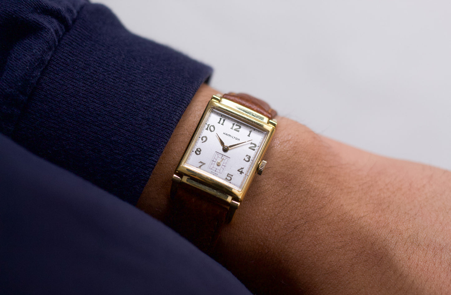 1990s Hamilton Quartz Registered Edition Art Deco Reissue