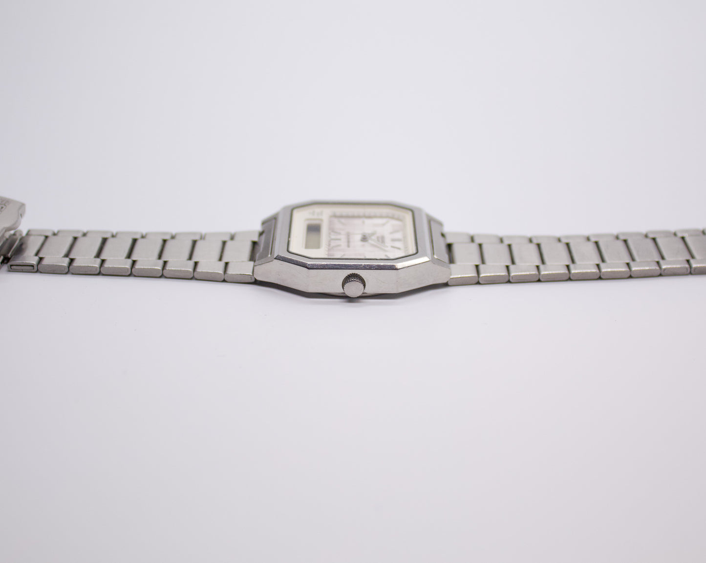 1990 Seiko Digital Chronograph Marble Finish Men's Wrist-Watch