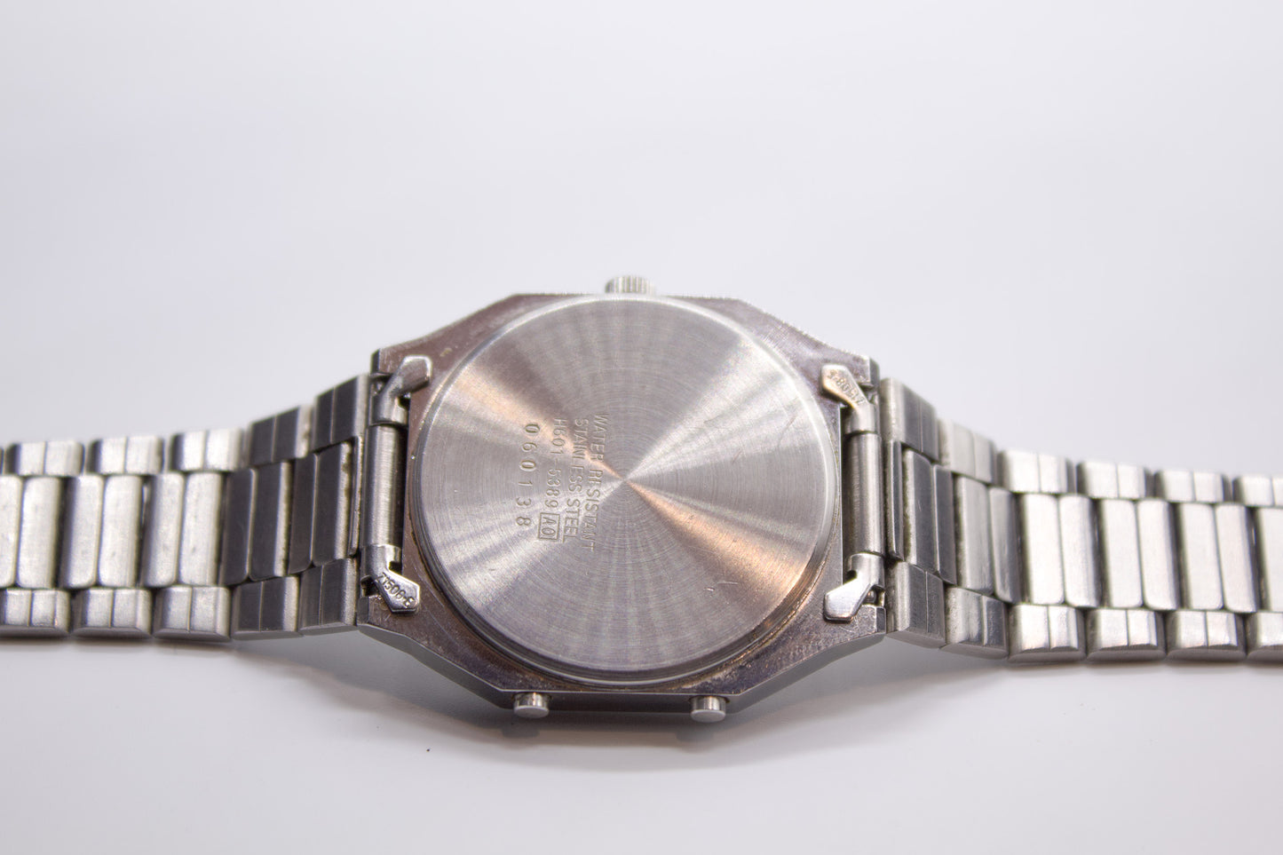 1990 Seiko Digital Chronograph Marble Finish Men's Wrist-Watch