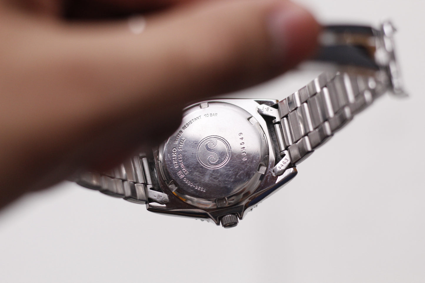 2000 Seiko Automatic 'Baby Submariner' Matte Black Dial Men's Wrist-Watch