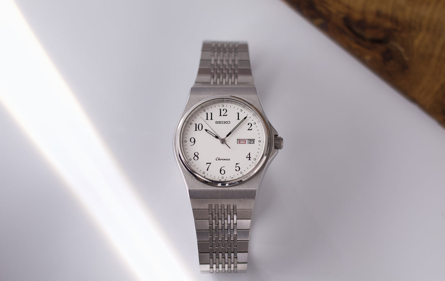1981 Seiko Chronos Silver Dial Men's Wrist-Watch