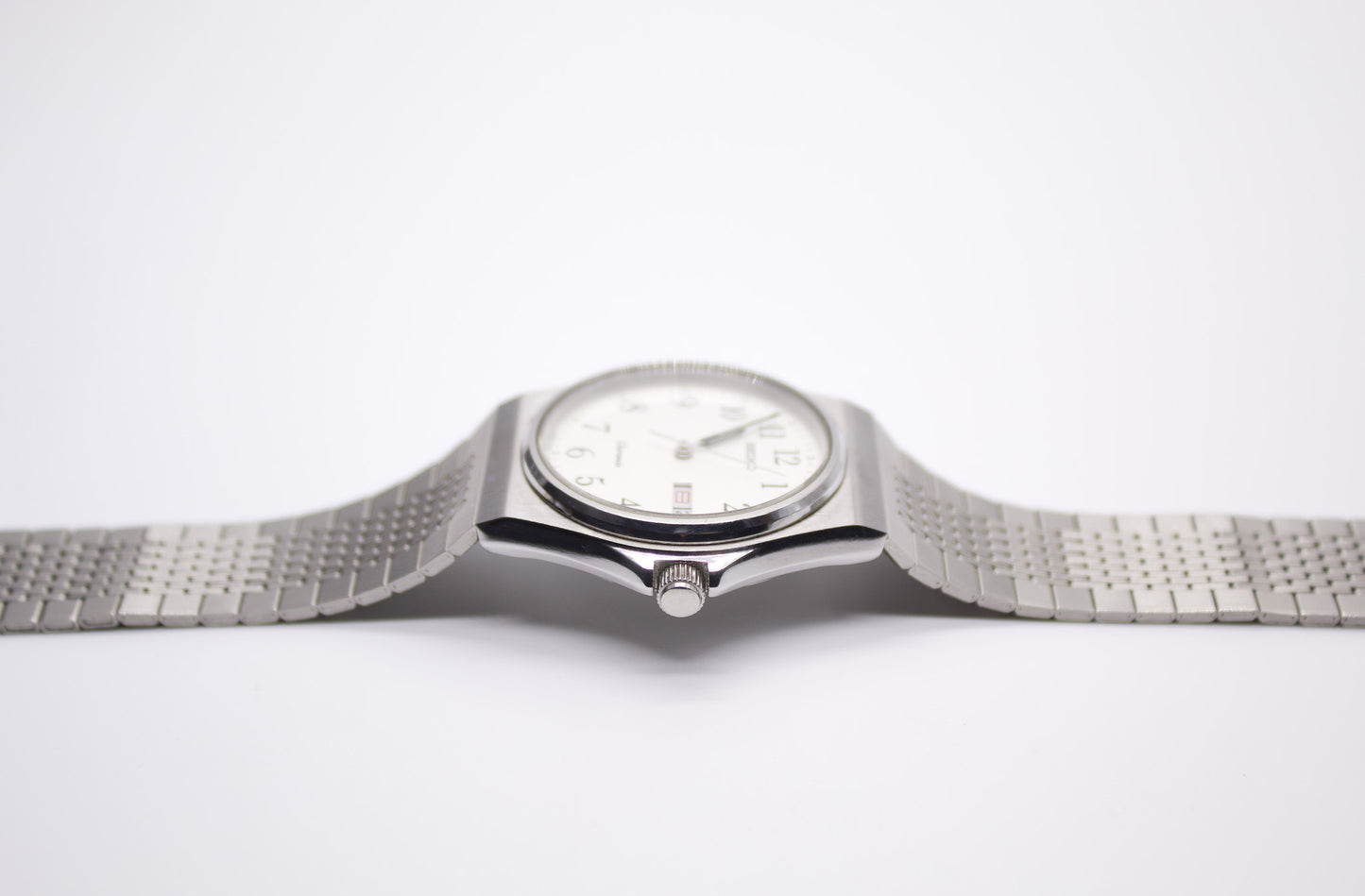 1981 Seiko Chronos Silver Dial Men's Wrist-Watch