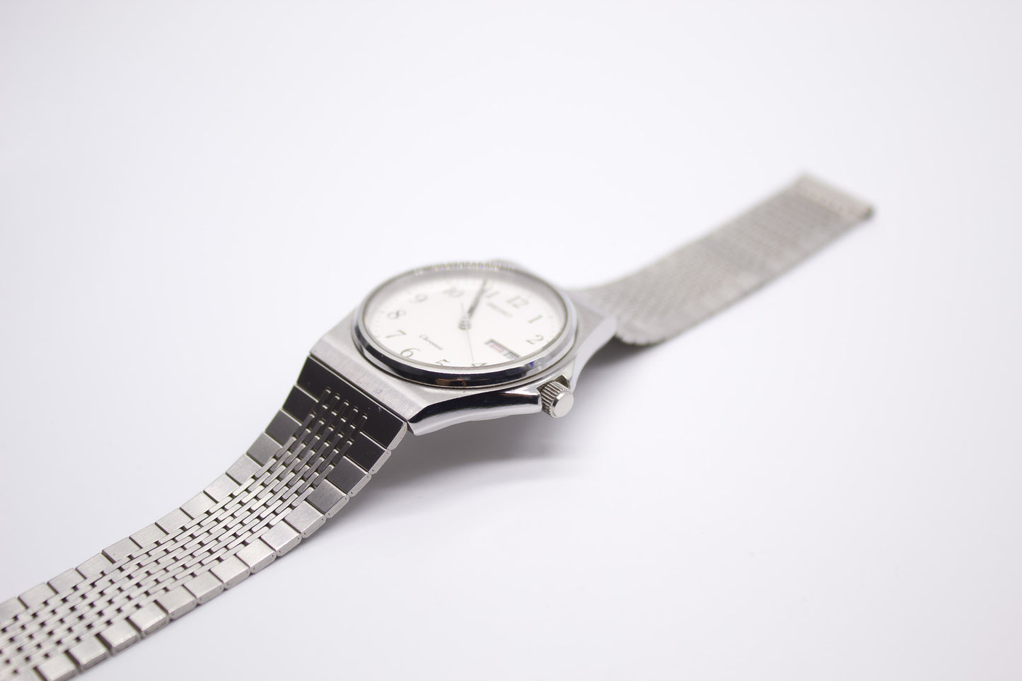 1981 Seiko Chronos Silver Dial Men's Wrist-Watch