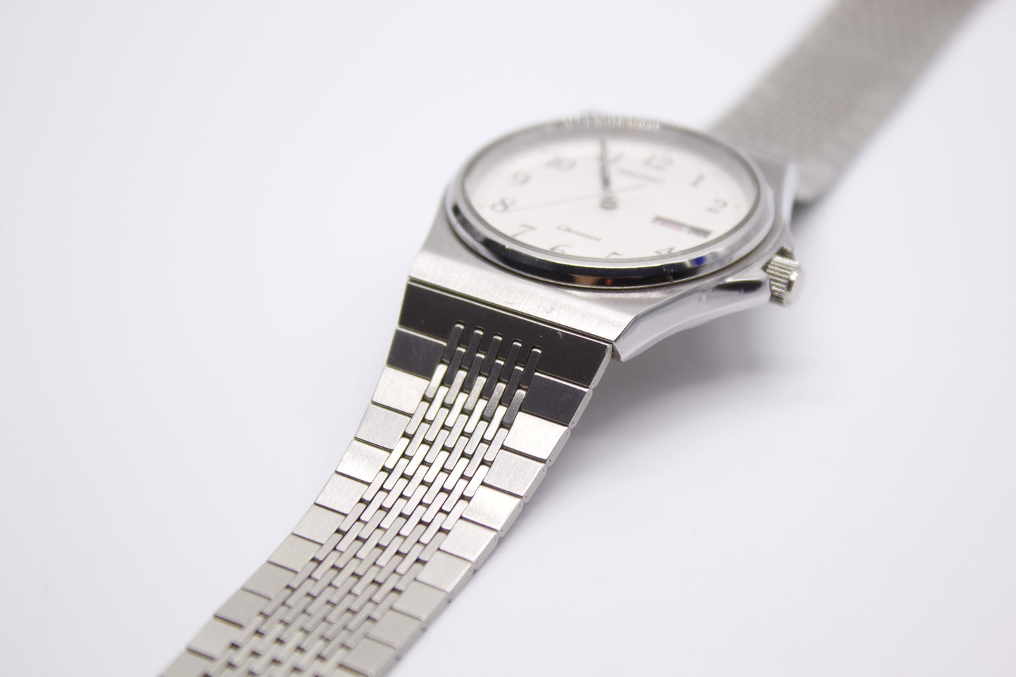 1981 Seiko Chronos Silver Dial Men's Wrist-Watch
