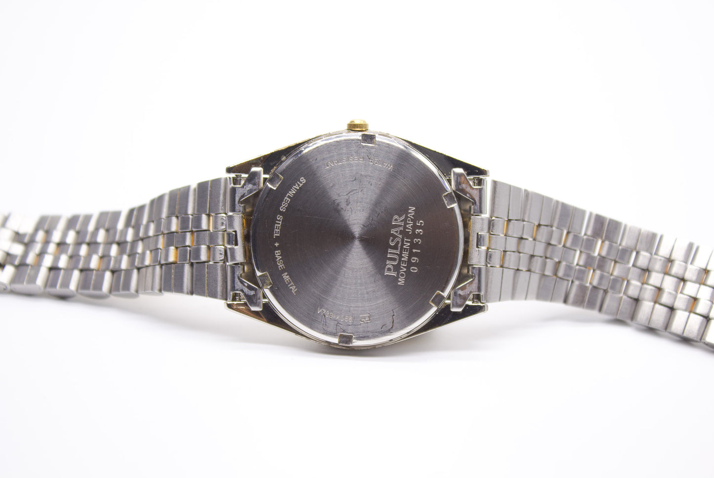 2000 Pulsar Quartz Baby Day-Date Men's Wrist Watch