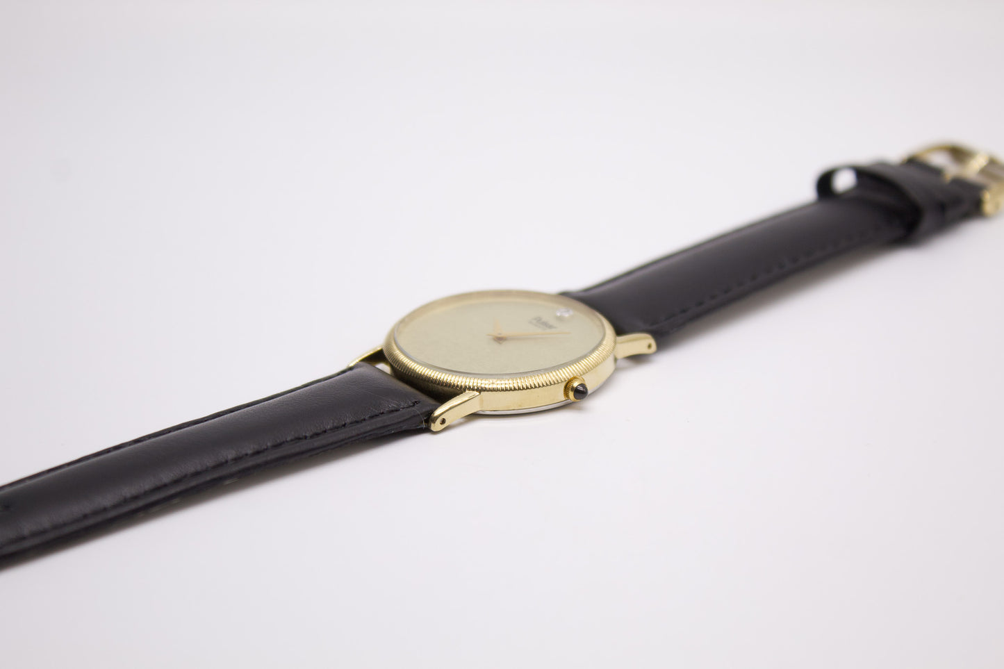 1992 Pulsar Quartz Golden Washi Dial 'Coin Edge Bezel' Men's Wrist-Watch