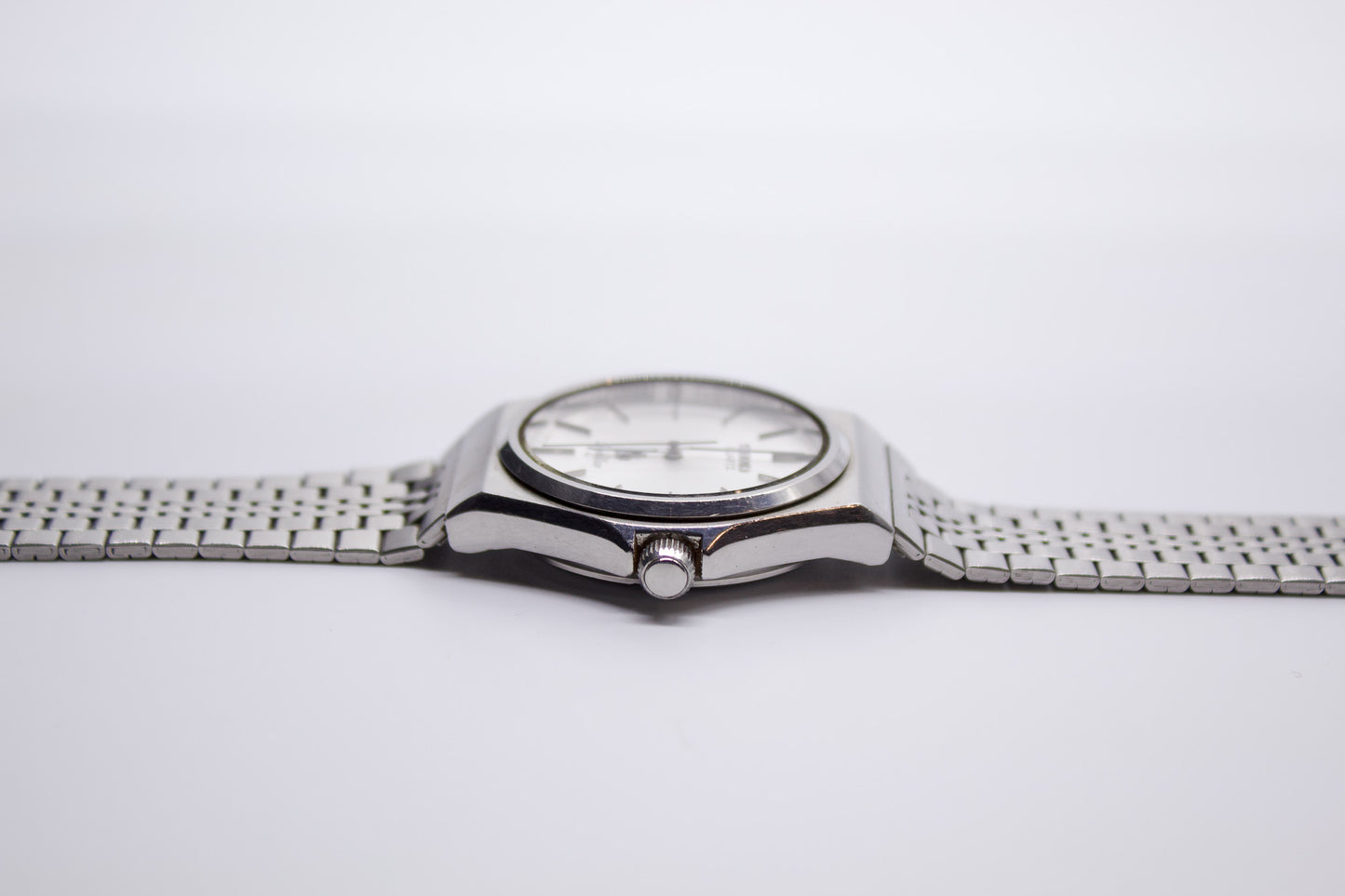 1980 Seiko Silverwave Silver Sunburst Dial Men's Wrist-Watch