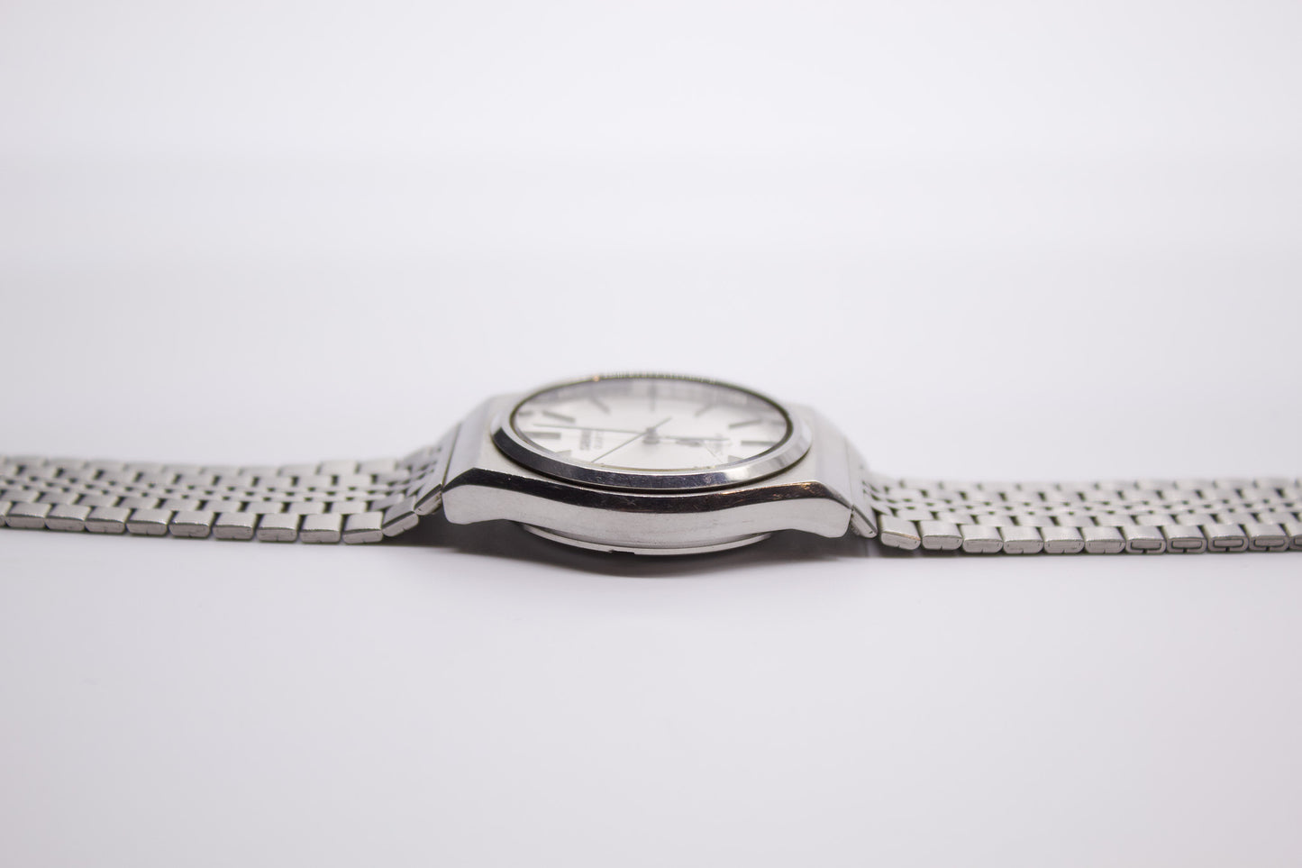 1980 Seiko Silverwave Silver Sunburst Dial Men's Wrist-Watch
