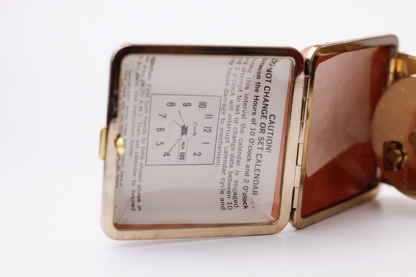 1960s Bradley Travel Mechanical Alarm-Clock Full-Set