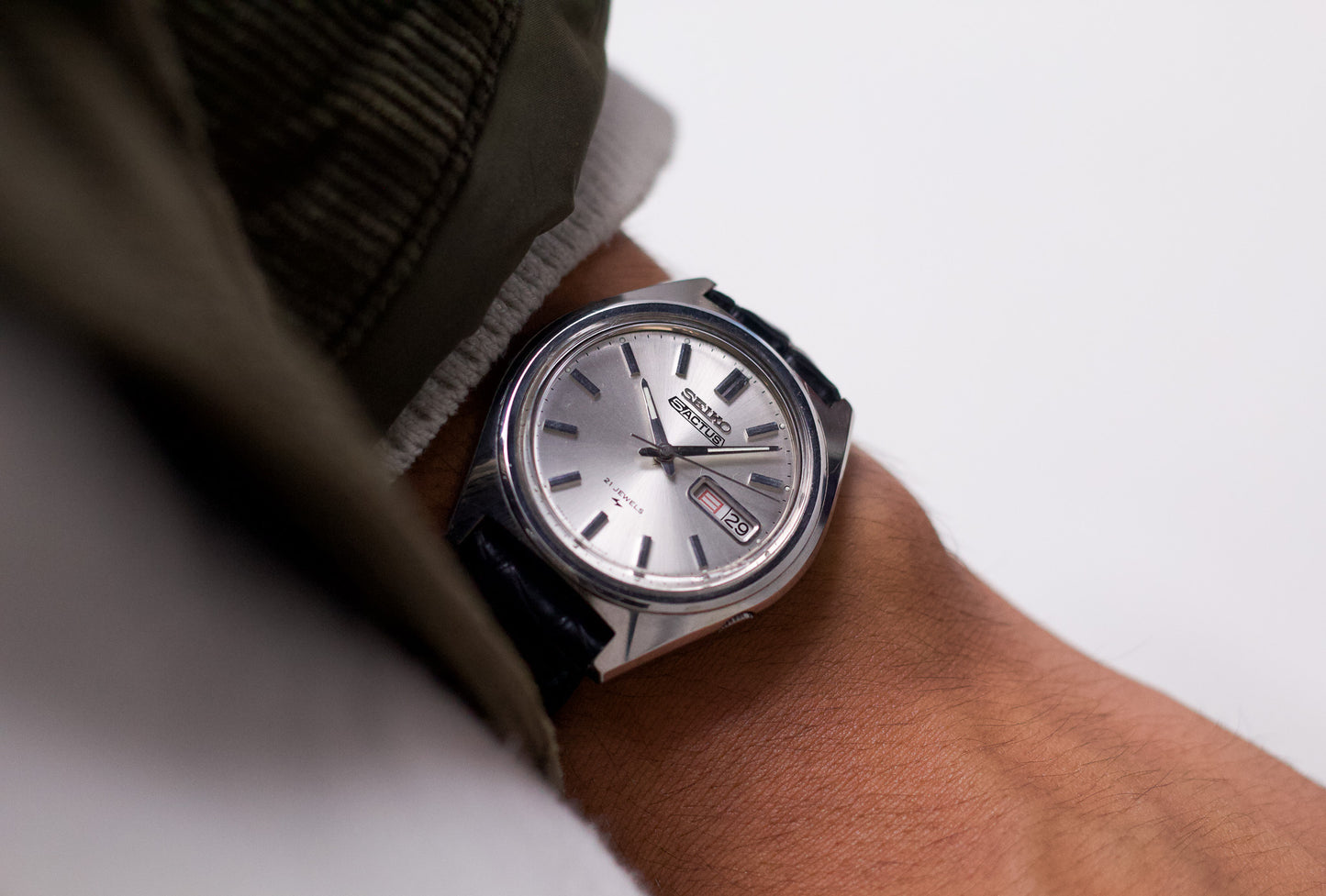 1974 Seiko Actus Automatic Silver Sunburst Dial Men's Wrist-Watch