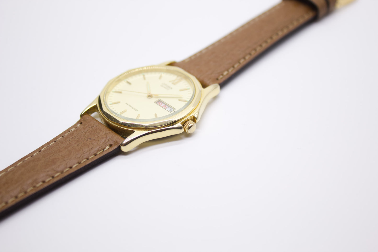 1990s Citizen Quartz Gold Toned Men's Dress Watch