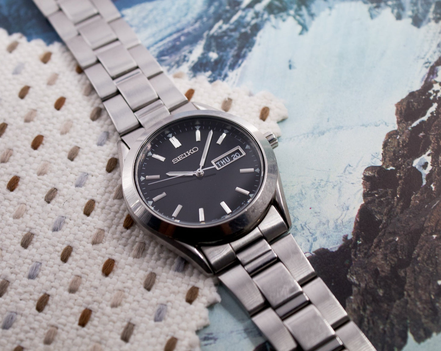1990s Seiko 'Baby Explorer' Men's Quartz Wrist-Watch