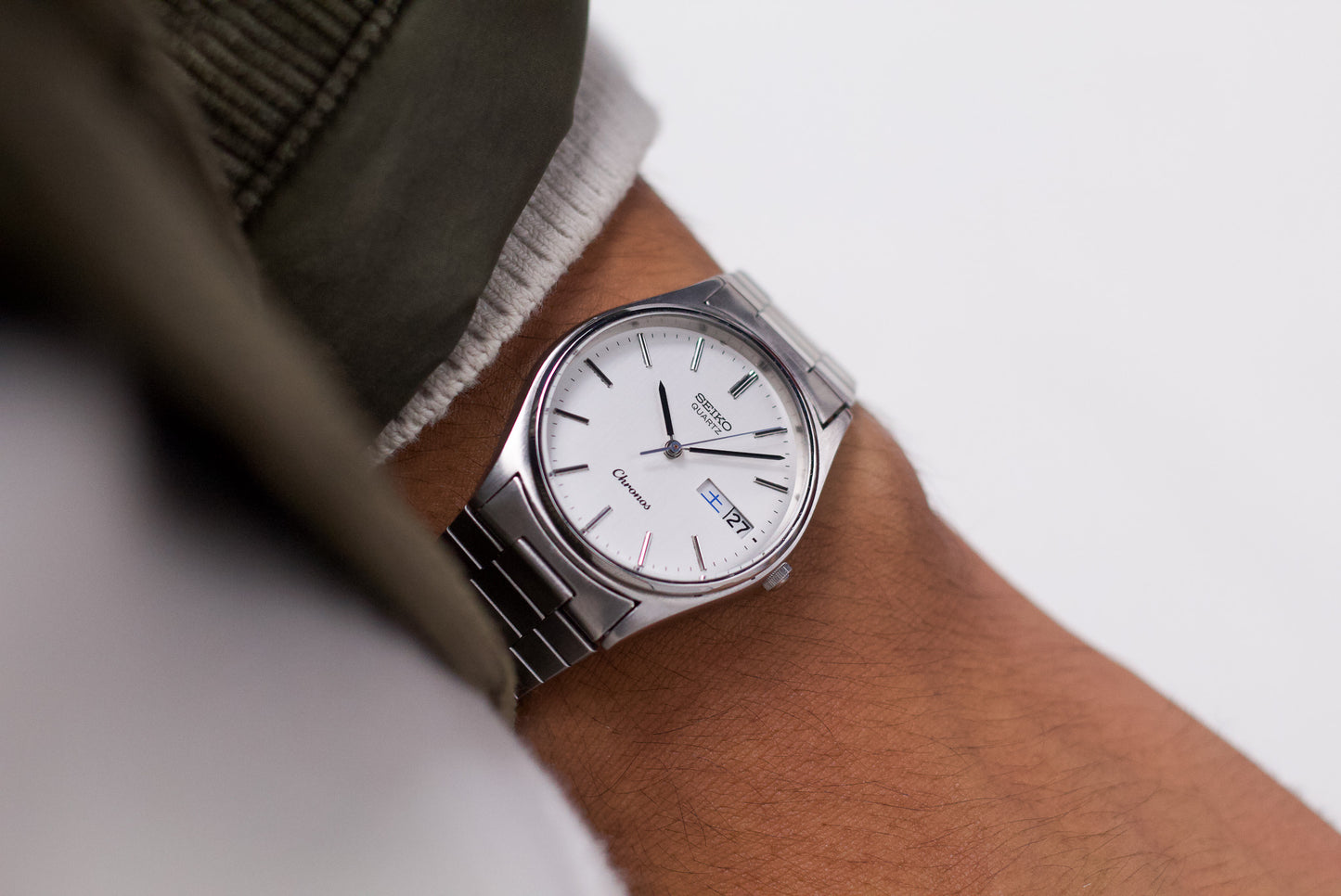 1985 Seiko Spirit Silver Dial Quartz Men's Wrist-Watch