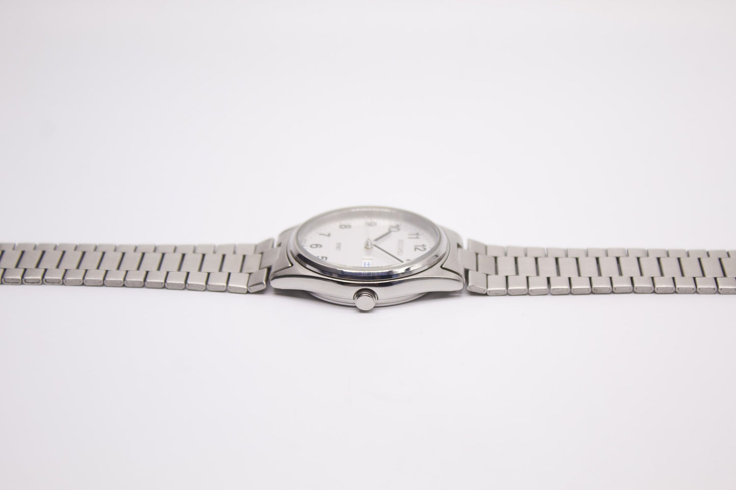 1995 Seiko Spirit Silver Quartz Men's Wrist-Watch