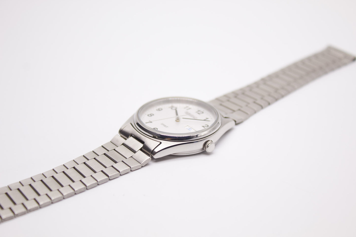 1995 Seiko Spirit Silver Quartz Men's Wrist-Watch