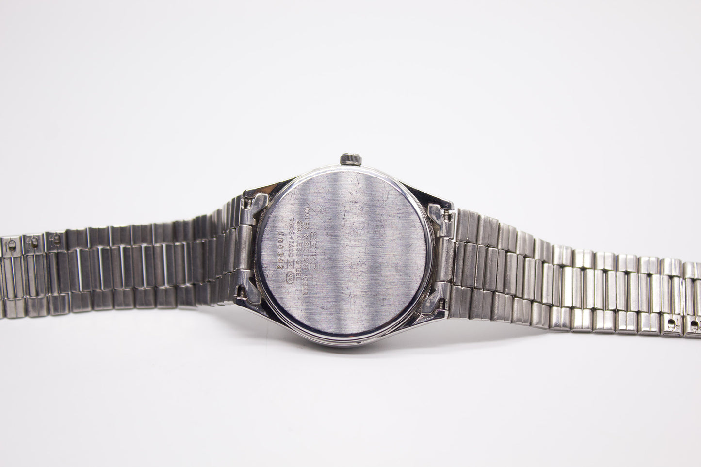 1995 Seiko Spirit Silver Quartz Men's Wrist-Watch