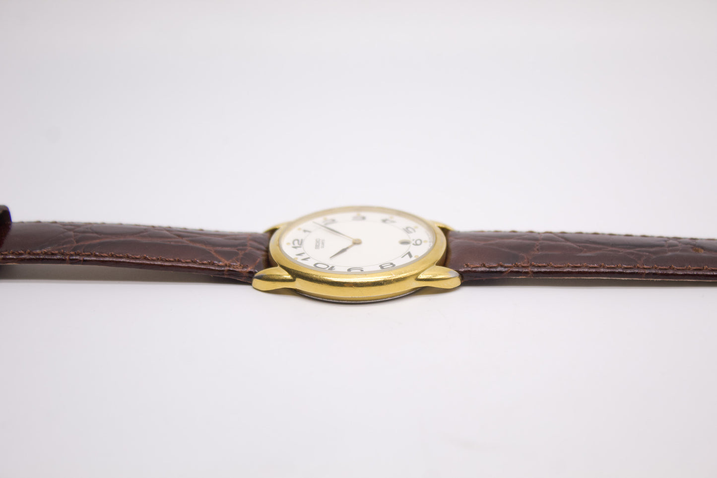 1990 Seiko Quartz Arabic Numeral Dial Men's Wrist-Watch