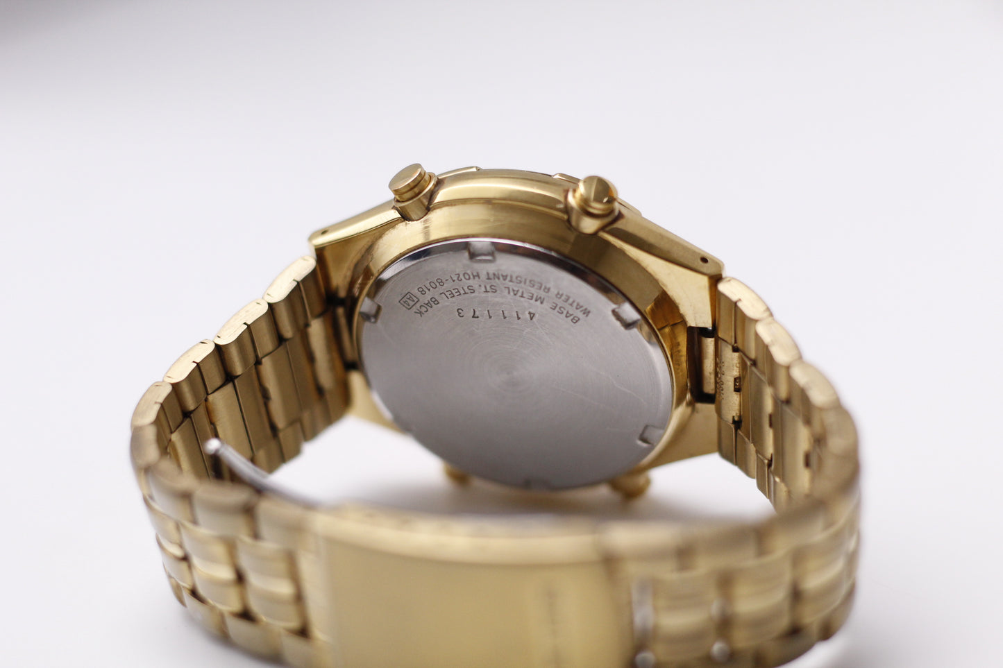 2004 Seiko Quartz Ana-Digi World-Timer Gold Toned Case Men's Wrist-Watch