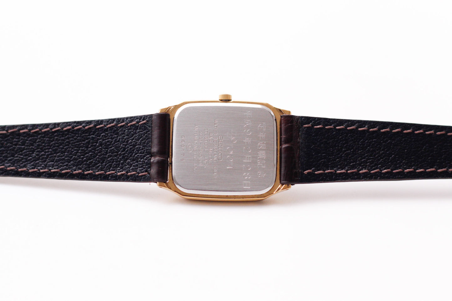 1986 Seiko Spirit Golden Washi Dial Tank Men's Wrist-Watch
